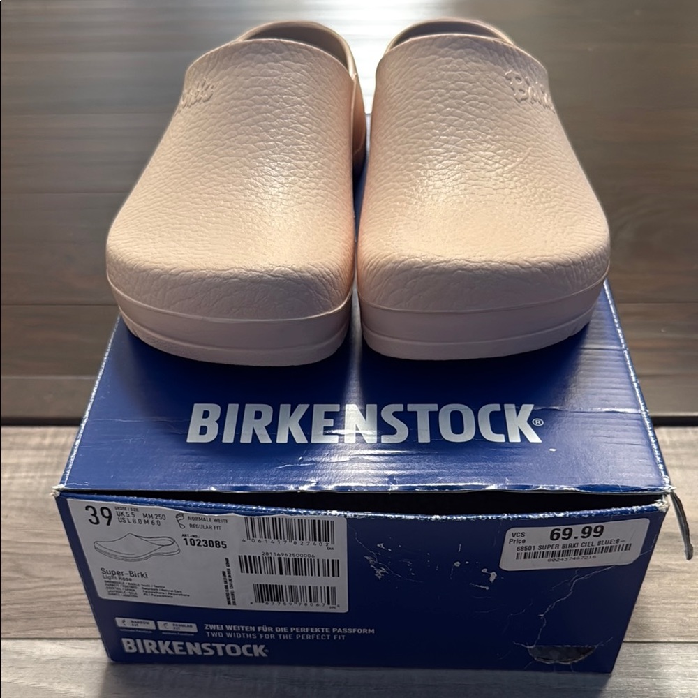 “Super-Birki” Birkenstock Light Rose Clogs